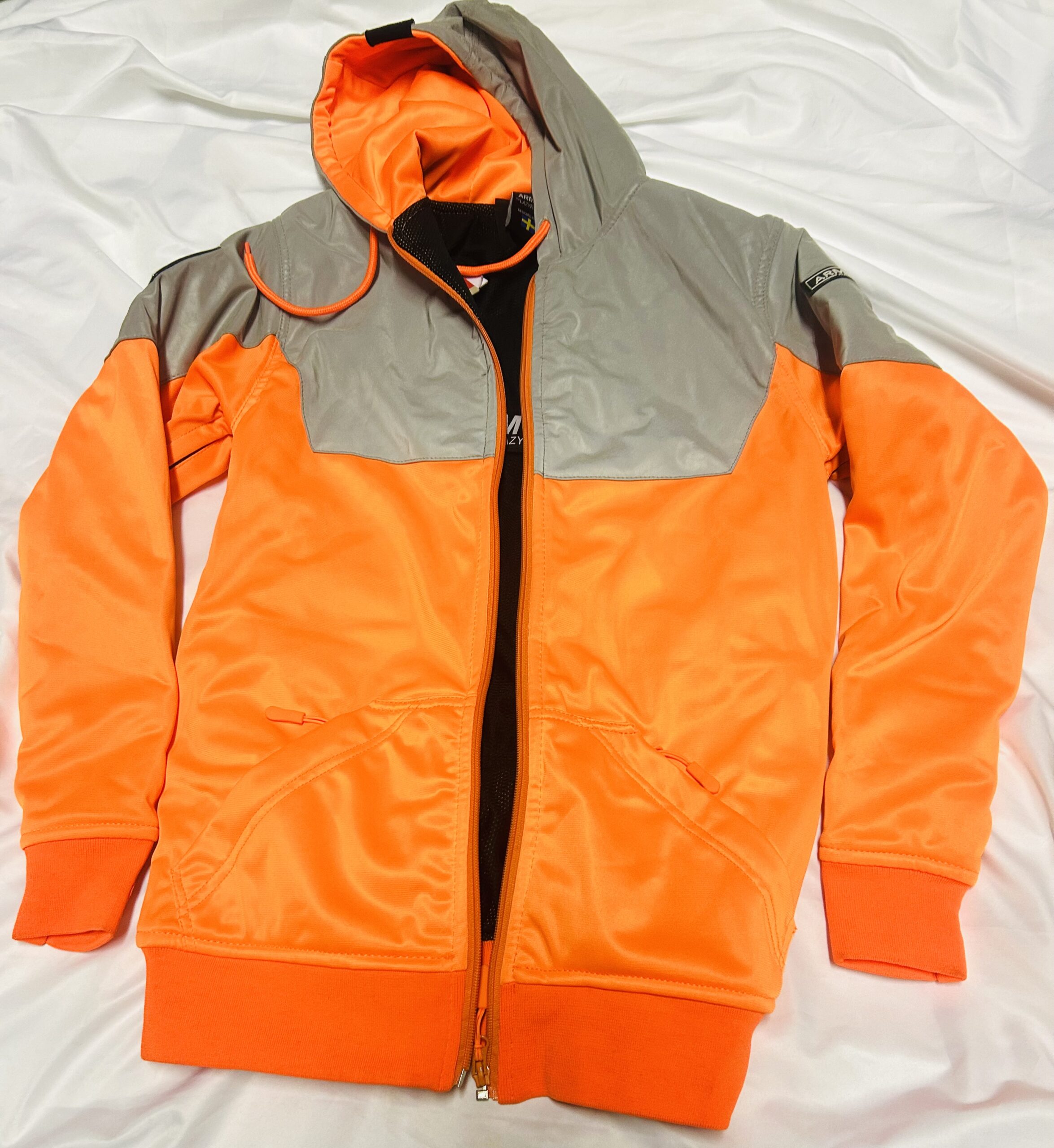 E Rides Lazyrolling Summer Jacket With Chest Protector Inserts Orange