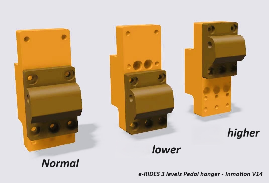 E Rides 3 Levels Pedal Hanger Inmotion V14 E Rides 3 Levels Pedal Hanger Inmotion V14